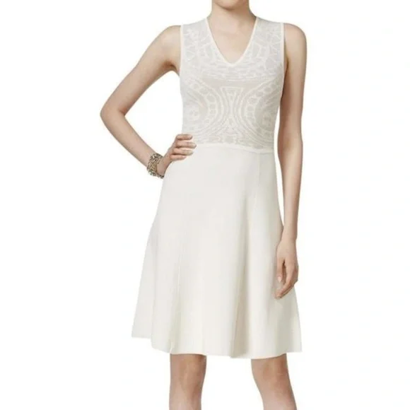 Anne Klein Ivory Knit Dress NWT